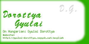 dorottya gyulai business card